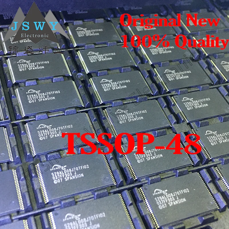 5PCS S29AL008J70TFI02 S29AL008J70TF102 TSOP48 pin storage memory chip ...