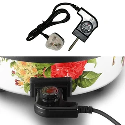 Universal Electric Griddle Power Cord with Strong Connection - Kitchen Appliance Replacement Cable with Global Plug Options (UK)