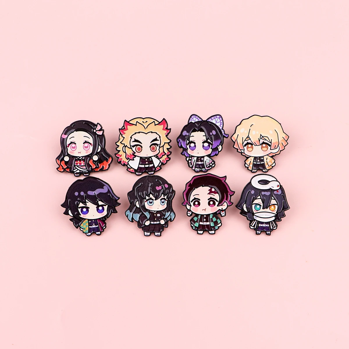 Cute Enamel Pin Cartoon Brooch Coat Women's Brooches Fashion Lapel Badges Jewelry Fans Collection Gifts 8pcs