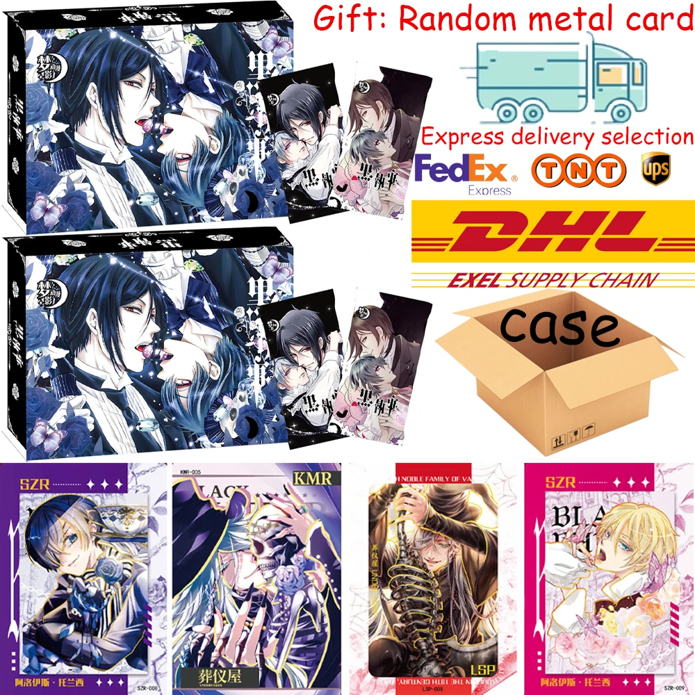 Black Butler Collection Cards Japanese Anime SLR SP collect Card Kids Birthday Gift Toys