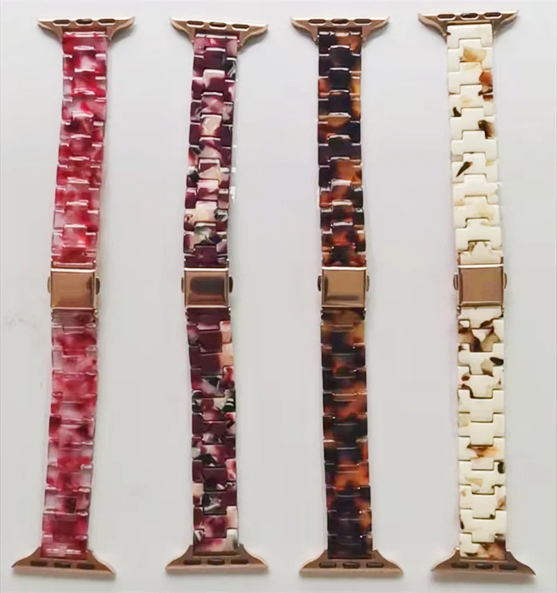 

Ремешок uhgbsd для Apple Watch Band Iwatch75643/se, резиновый тонкий женский браслет для наручных часов 14 мм