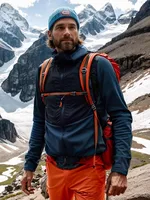 Outdoor men's autumn/Winter warm wool jacket with fleece Merino quick-drying jacket waterproof merino liner 1