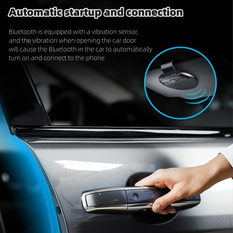 Bluetooth Handsfree Car Kit with Voice Reminder and Multipoint Connection