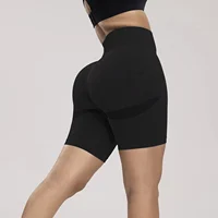 Seamless Sports Women Shorts Muliticolor Yoga Shorts Stretchy High Waist Running Cycling Leggings Hip Liftting Solid Gym Shorts - Image 6