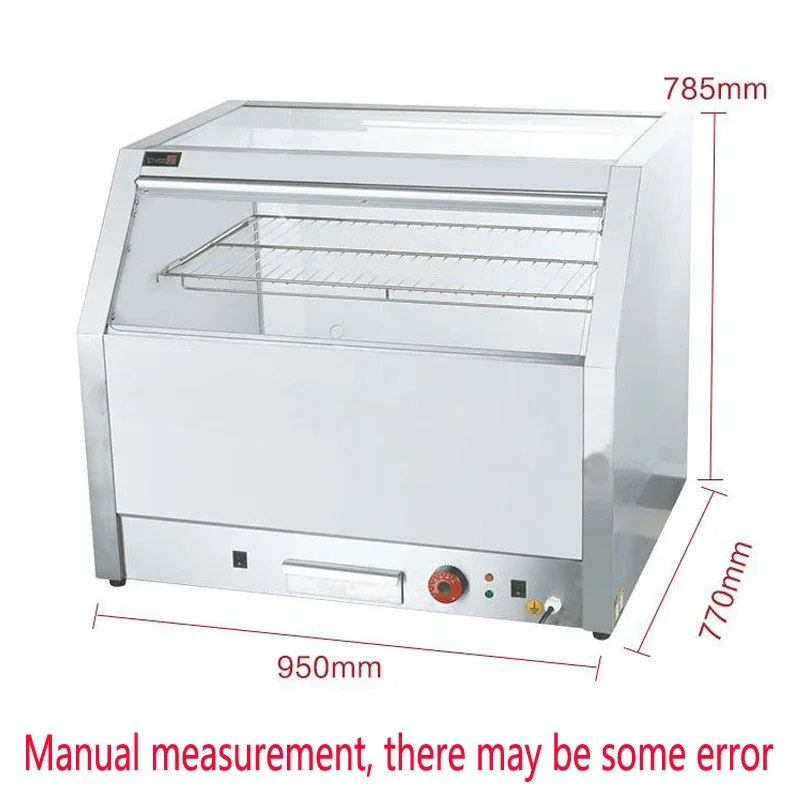 Popcorn HO-828 Warming and Heating Machine Popcorn Warmer Incubator Display Cabinet 220V 2000W