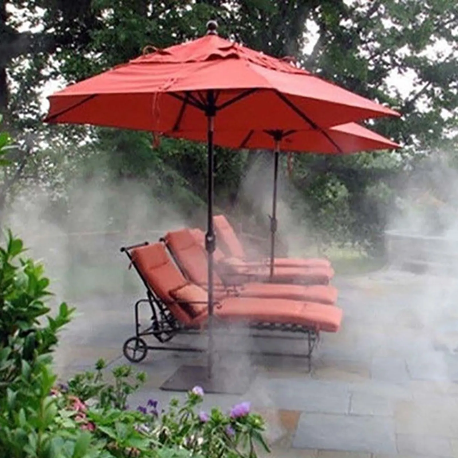 10M Outdoor Cooling Patio Misting System Fan Cooler Water Mist