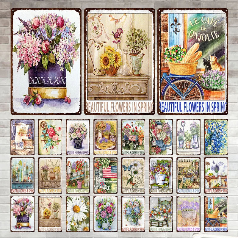 Садовые правила, металлический знак, винтажные металлические таблички, декор для паба, бара, домашний Настенный декор, жестяные знаки, красивый цветок на весну Садовые правила, металлический знак, винтажные металлические таблички, декор для паба, бара, домашний Настенный декор, жестяные знаки, красивый цветок на весну