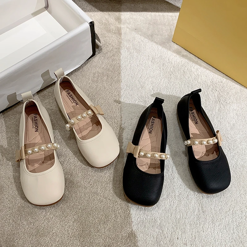 

Shallow Mouth Casual Woman Shoe Square Toe Female Footwear Elegant Soft Autumn Modis Comfortable Moccasin Dress 2023 fall