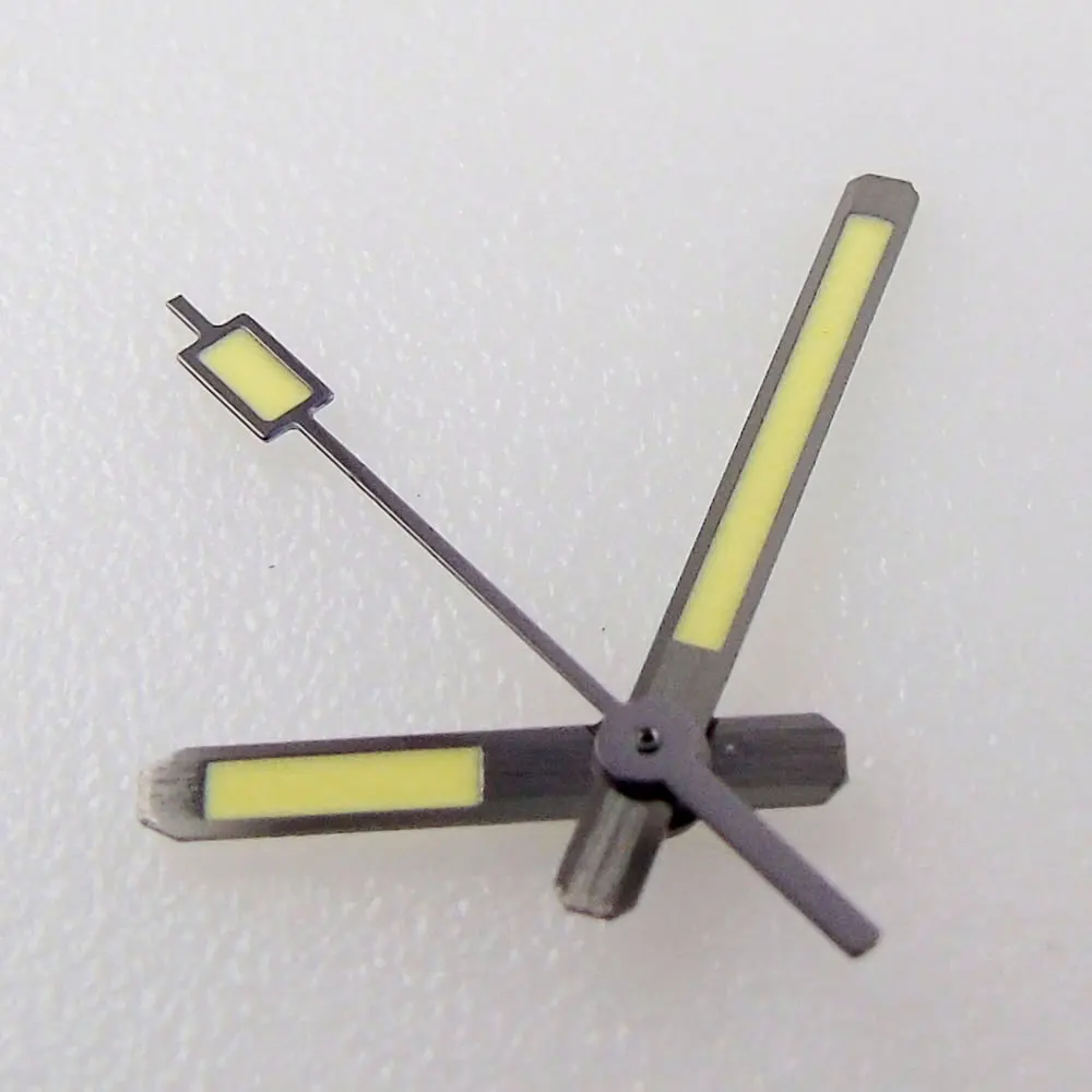 Enhanced Luminous Watch Hands - Gun-grey/Silver/Blue Finish