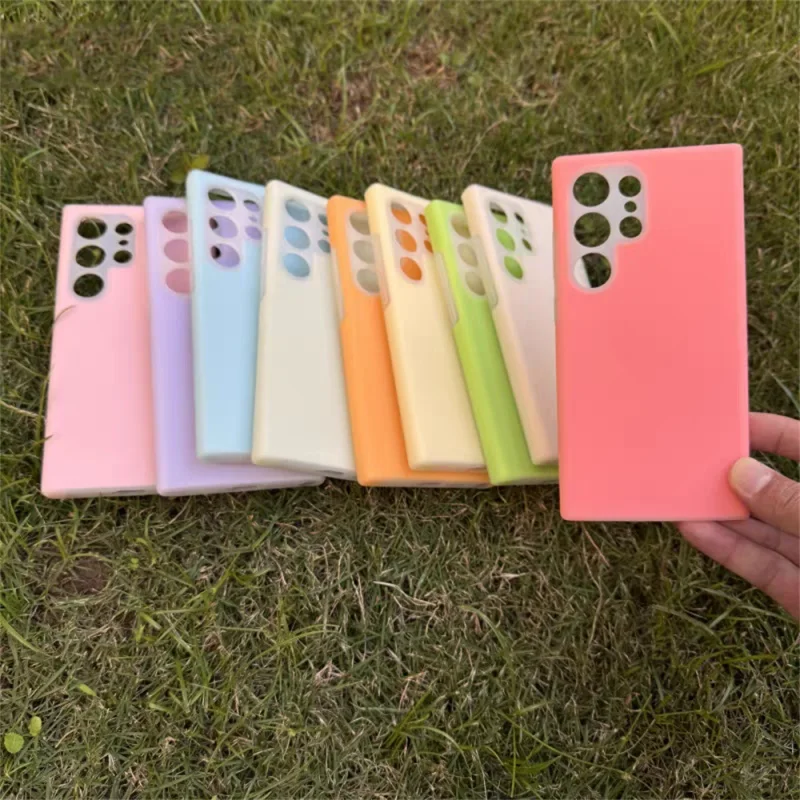 Luxurious Candy Color Matte Jelly Silicone Phone Case with Camera Lens Protection