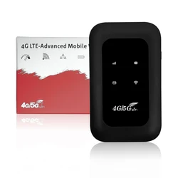 Compact 4G LTE Portable WiFi Hotspot with SIM Card Slot for Travel and Remote Areas (European Version)