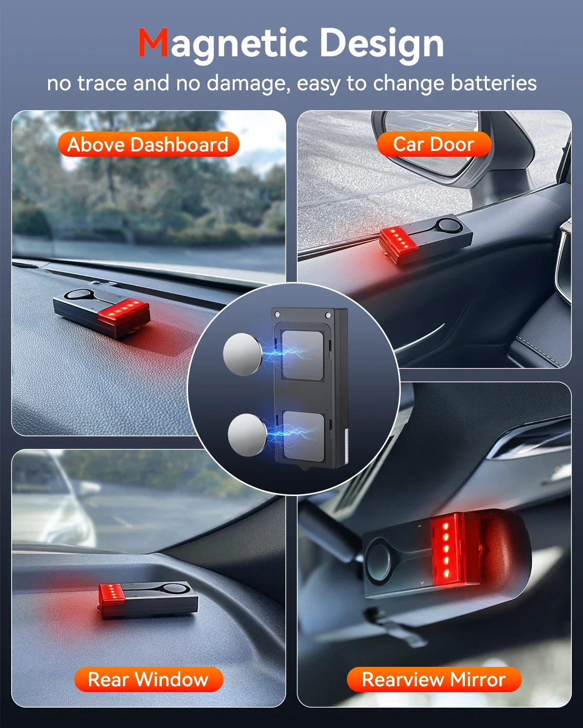 ExtractMe High-Decibel Car Vibration & Light Security Alarm with Wireless Remote Control