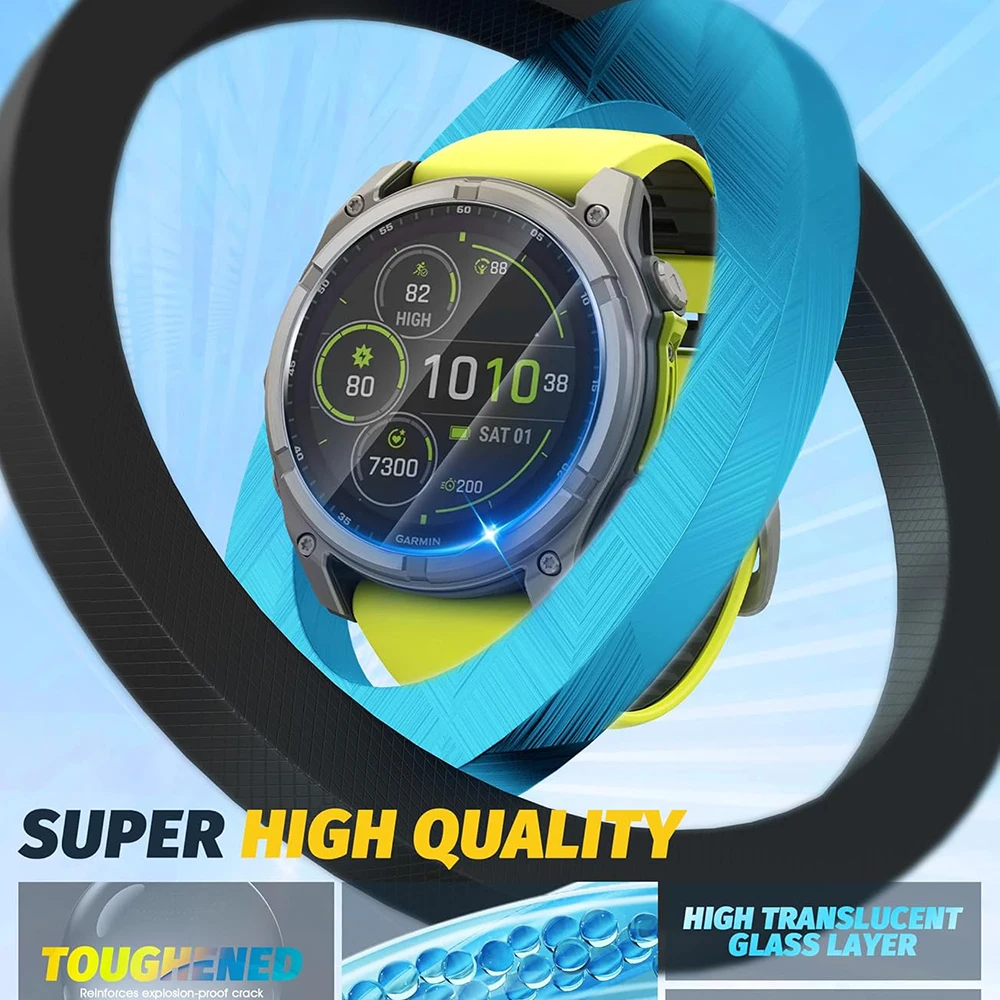 Premium Tempered Glass Screen Protector for Smartwatches - Anti-Scratch Protective Cover