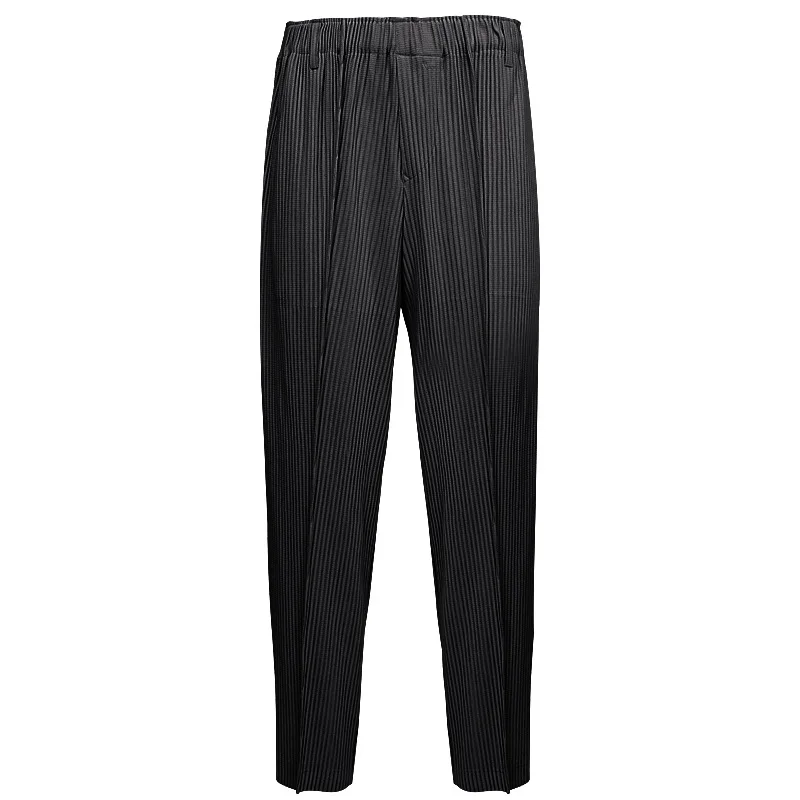 Pleats 2024 New Spring Men's Pleated Casual Pants Fashion Simple And Versatile Pleated Sports Pants Male Men Clothing 6