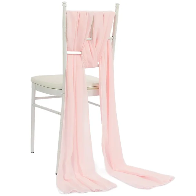 Sifon Szék Sashes Esküvői Dekorációs Csomó Zenekarok Íjak Az Party Bankett Rendezvényhez Baby Shower Székek Dekorák - Image 4