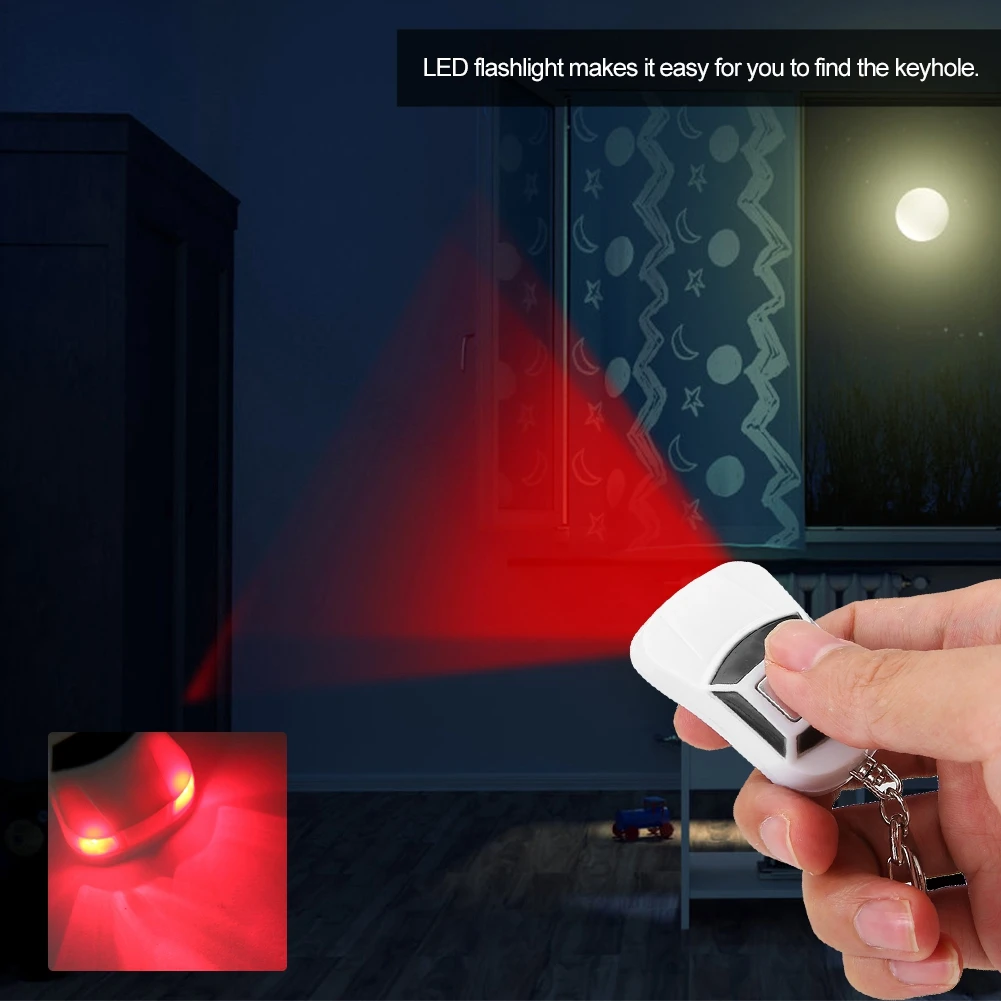 Key Find Locator Key Locator Finder Car Shape LED Anti Lost Finder Find Keychain Whistle Beep Sound Control