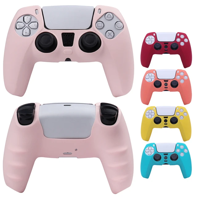 Funda De Controlador De Silicona PS5, Piel Del Controlador De PS5 Rosa,  Piel Del Controlador De Playstation 5 - Rosa Claro