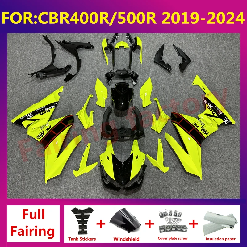 

For CBR400R CBR500R CBR 500R CBR500 CBR400 2019 2020 2021 2022 2023 2024 full Fairing Kit fit body fairings zxmt yellow black