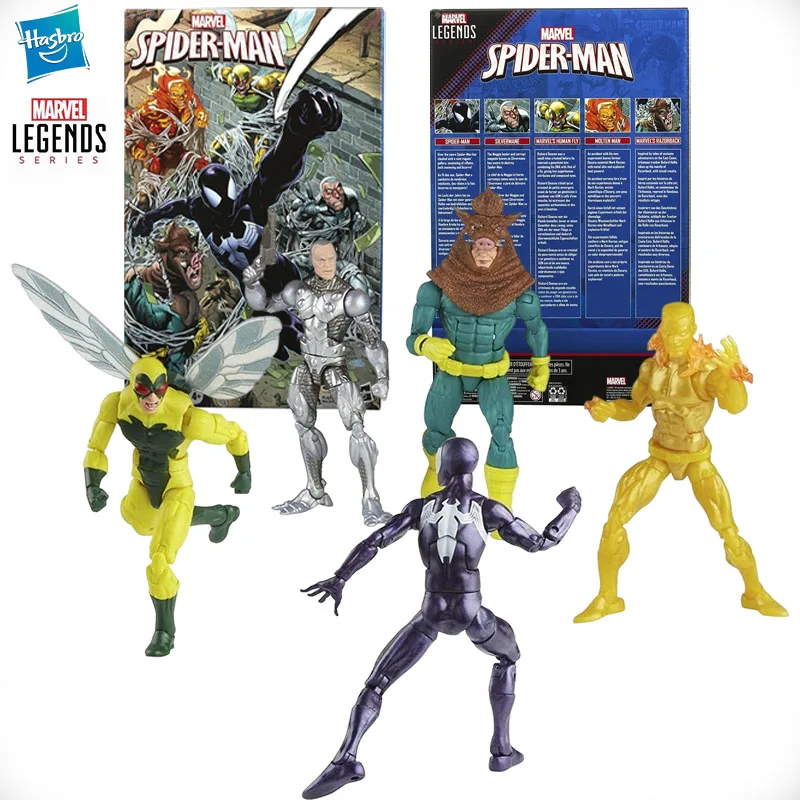 6X Figures Spider-Man Marvel Legends Retro Collection Wave Set