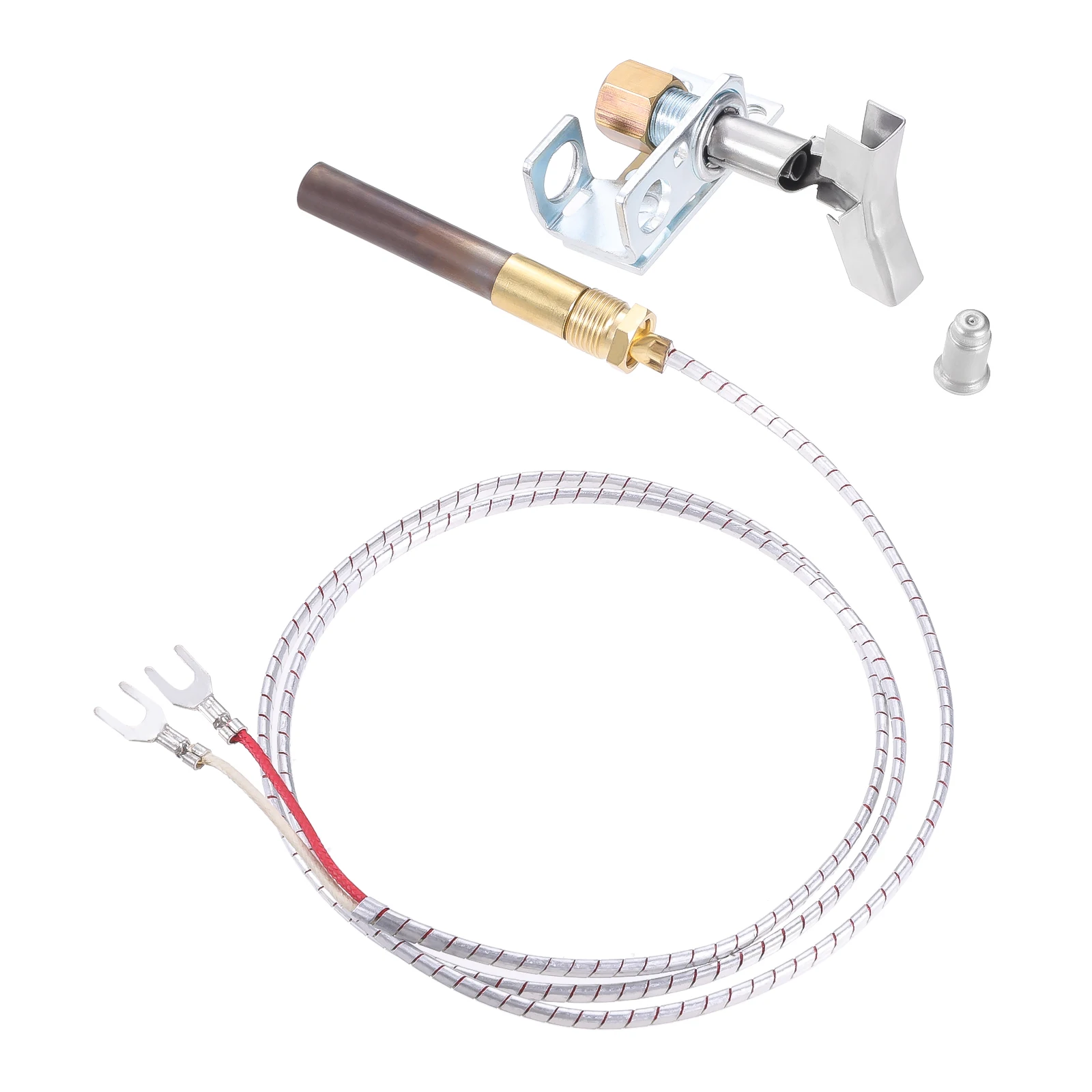 Pilot Burner 750 Millivolt Thermopile Assembly Natural Gas Propane Gas Pilot Orifice for Cecilware Fryer Imperial Fryer Series