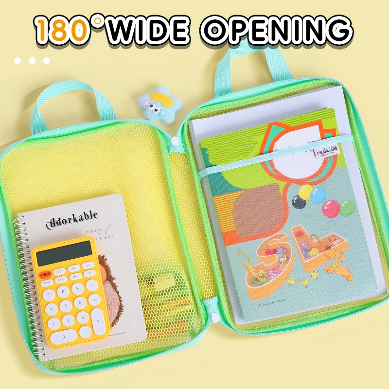Sac à main en maille transparente à 3 couches, couleur Dopamine, grande capacité, sac de cours pour étudiants, sac de rangement léger et portable