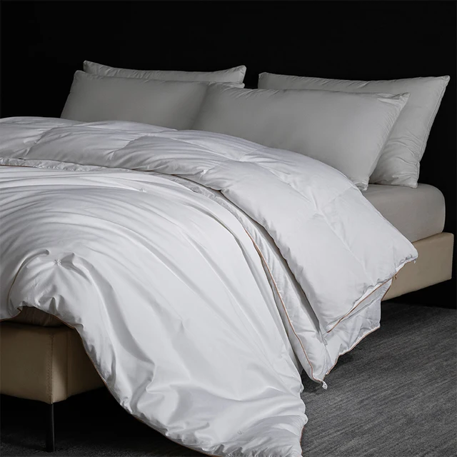 Couette en soie artisanale : remplissage en soie tirée à la main - Distribution uniforme, coque en coton respirant, Queen 2