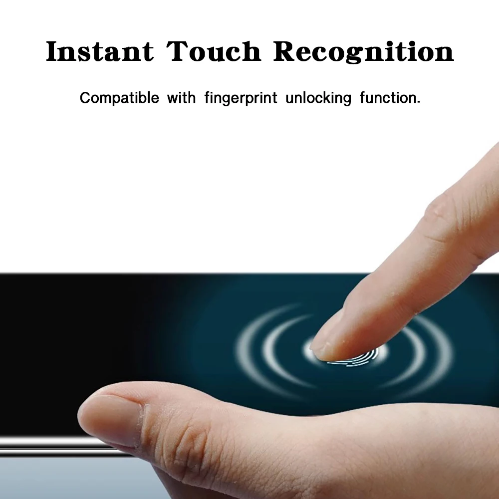 HD Clear Screen Protector - Fingerprint-Resistant Tempered Glass (1-5 Pack)