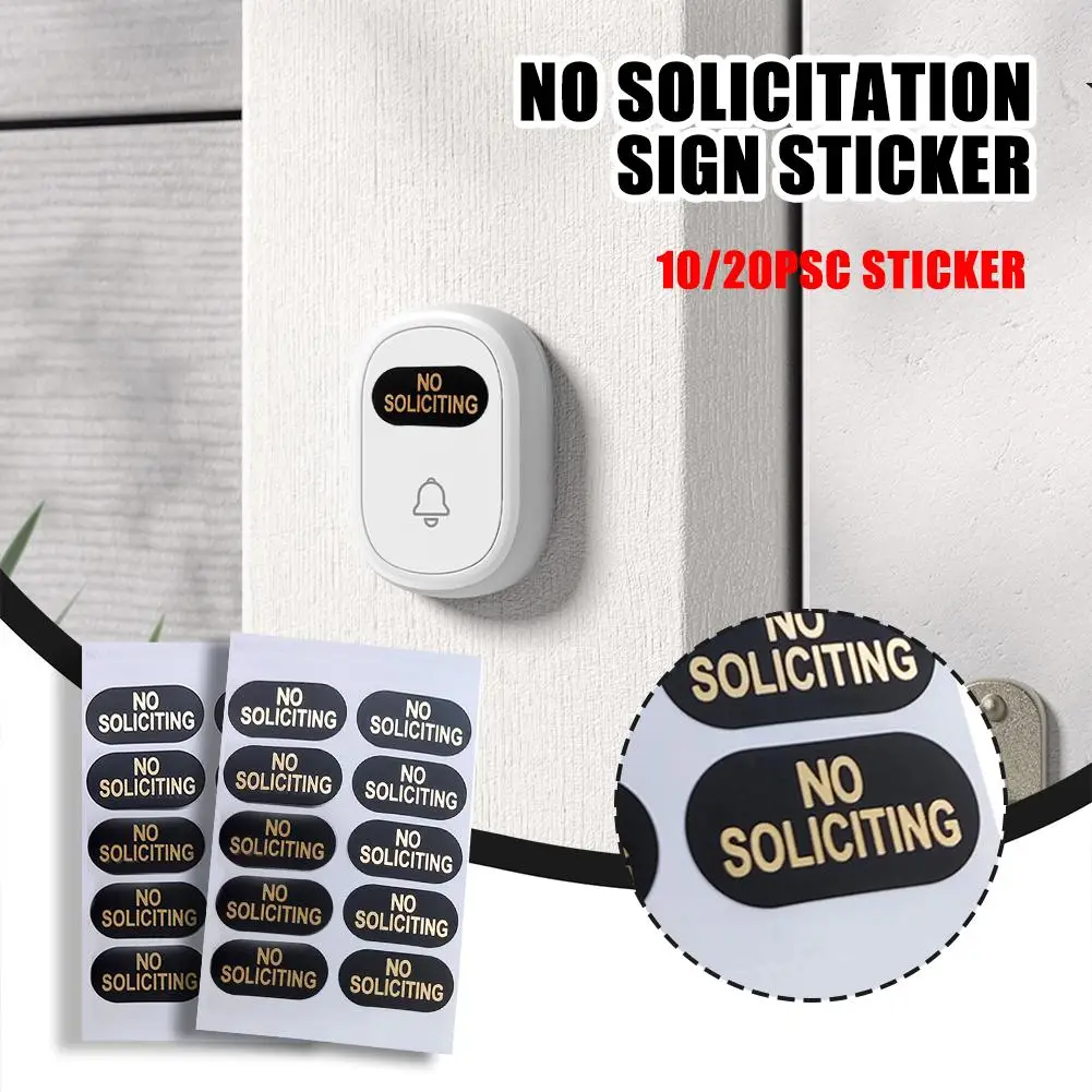 

10/20 шт., наклейка с надписью «без Soliciting»