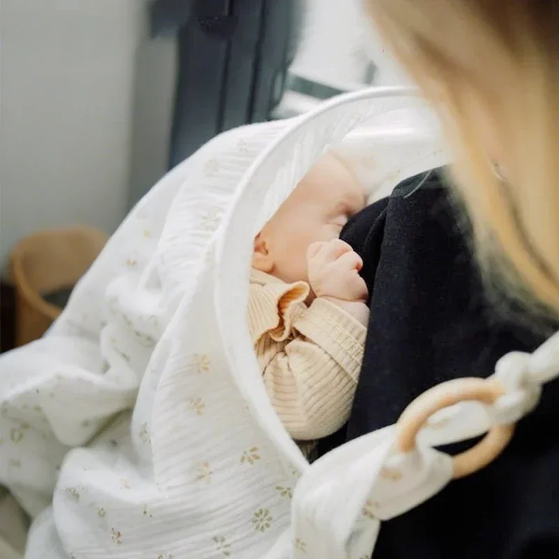 Cotton Breastfeeding Cover Mother Outing Nursing Covers Adjustable Privacy Baby Feeding Breastfeeding Apron Stroller Blanket breastfeeding cover nursing towel