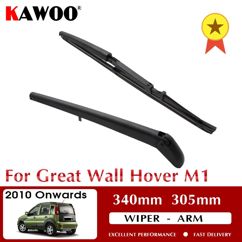 

KAWOO Car Rear Wiper Blade Blades Back Window Wipers Arm For Great Wall Hover M1 Hatchback 2010 Onwards 340mm Windscreen Wiper