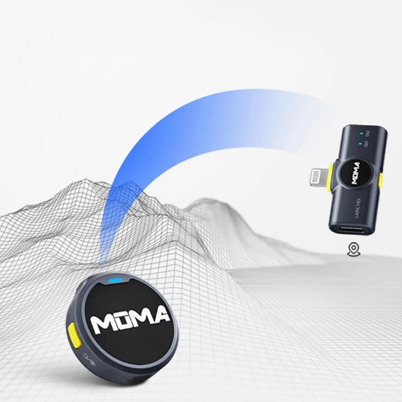Lark Mix Button 무선 라발리에 마이크 라디오 녹음 라이브 방송 Moma