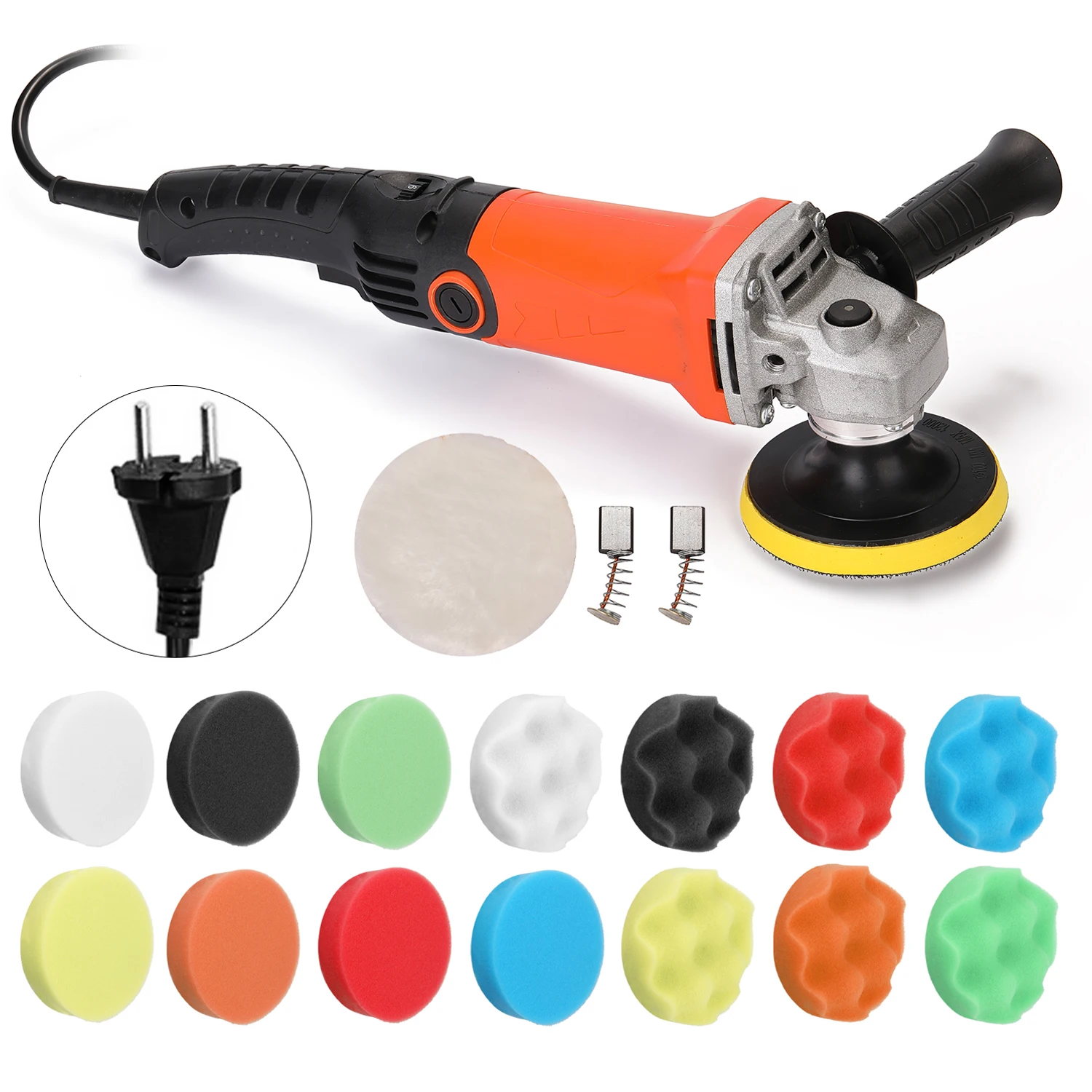 1200W 220V Adjustable Speed Car polishing machine Electric cars Polisher Waxing Machine Automobile Furniture Polishing Tool