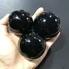 3-10cm Natural Black Obsidian Sphere Large Crystal Ball Healing Stone Gemstone  Home Decor + 1 stand 2
