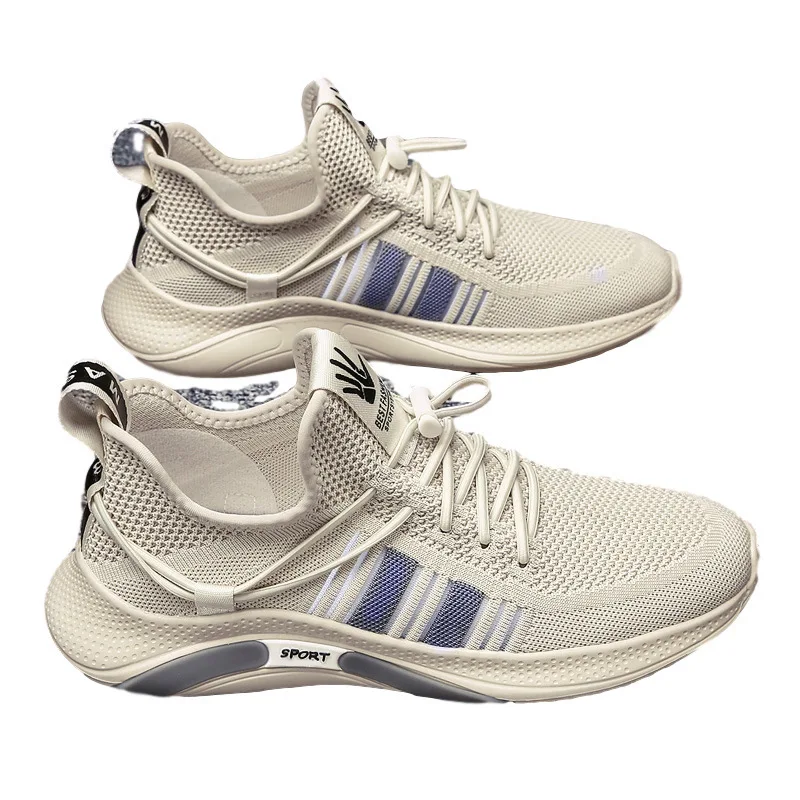

Men's Casual Shoes Light Sneaker White Large Size Outdoor Breathable Mesh Fashion Sports Black Popular Style Running Man Shoe