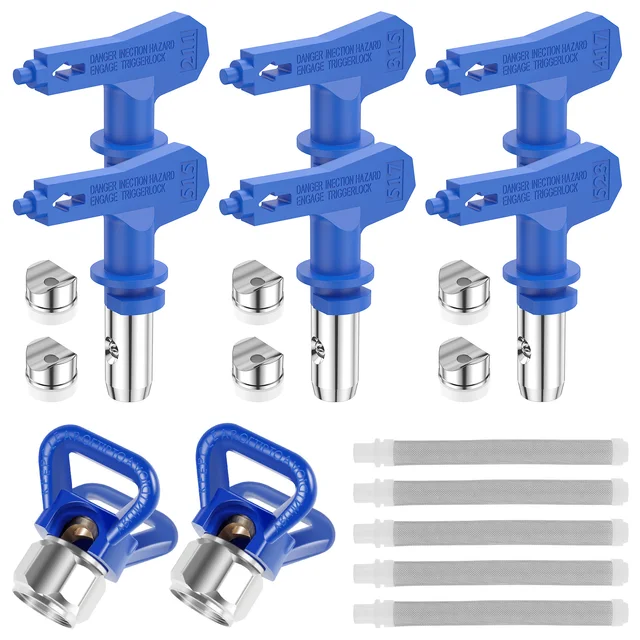 Tungsten Steel Airless Paint Spray Tip Nozzle – Multiple Spray Patterns For Home & Professional Use