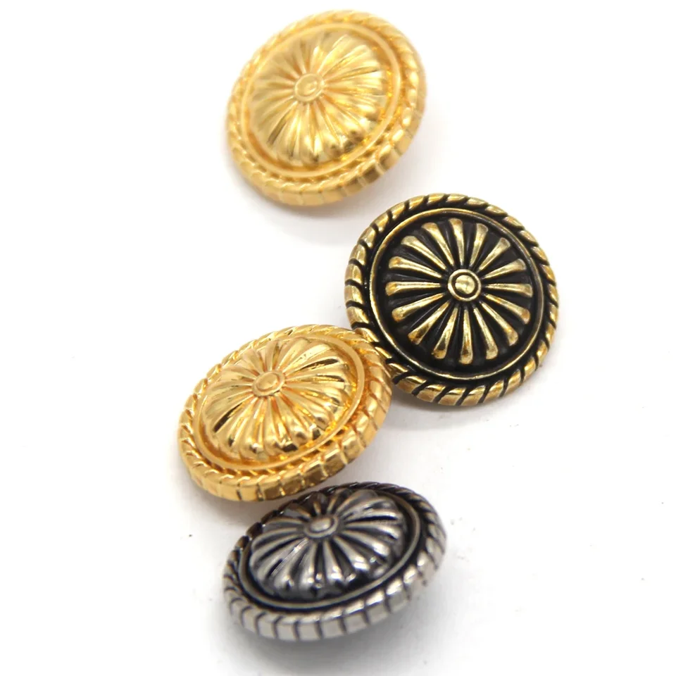 OLYCRAFT Set di Bottoni per Blazer in etallo 50pcs Bottoni con Gabo