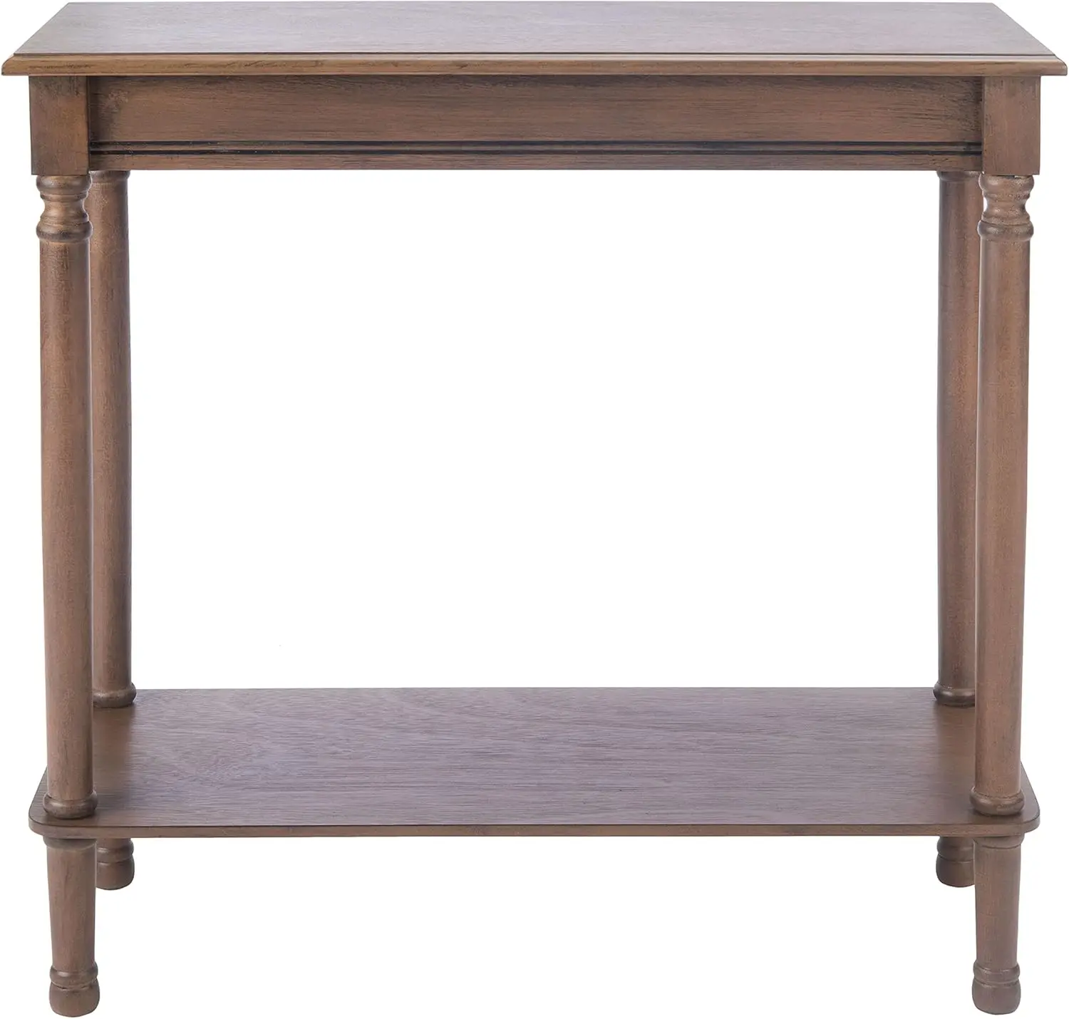 Home Collection Tinsley Brown Rectangular Bottom Shelf Console Table