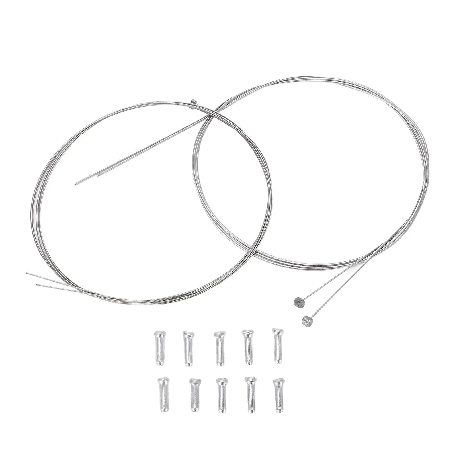 

CANSUCC Bike Brake Cable, Heat Resistant Stainless Steel, Variable Speed, 1.2x2100mm, 1.5x1700mm