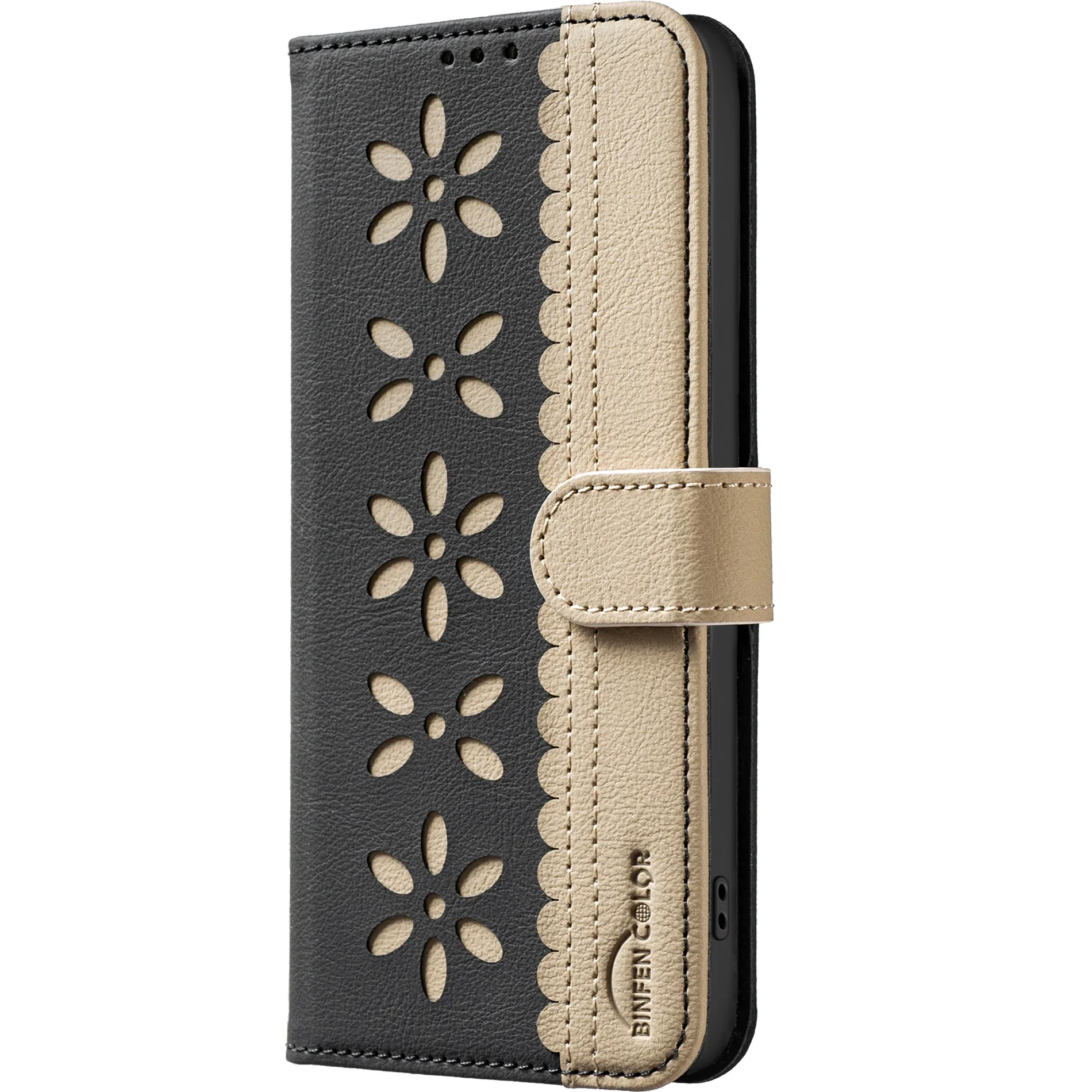 Elegant Leather Wallet Flip Case & Silicone Cover - Premium Protection