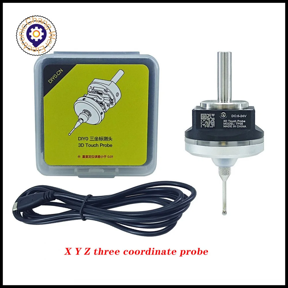 

CNC 2023 latest V5 V6 anti-roll 3D Touch Probe edge finder to find the center desktop CNC probe compatible with mach3 and grbl