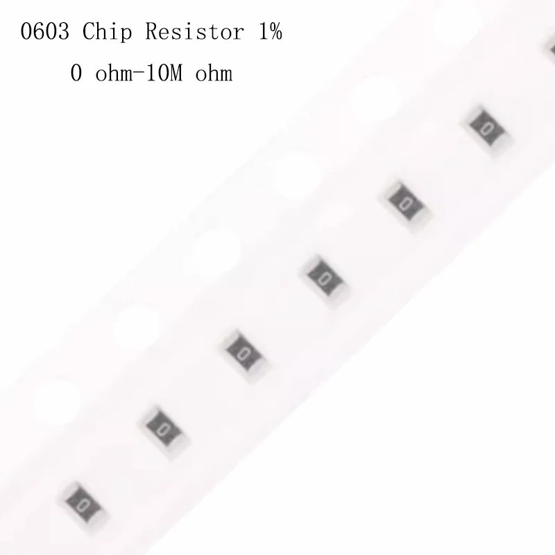 100PCS 0603 1% SMD resistor 0R ~ 10M 1/10W 0 1 10 100 150 220 330 470 ohm 1K 2.2K 10K 100K 1M 0R 1R 10R 100R 150R 220R 330R 470R 100pcs 1% 0603 smd resistor 1 10w 0r 10m 0 1 10 100 150 220 330 470 ohm 1k 2 2k 10k 100k 1r 2r 10r 100r 150r 220r 330r 1m 5 1m