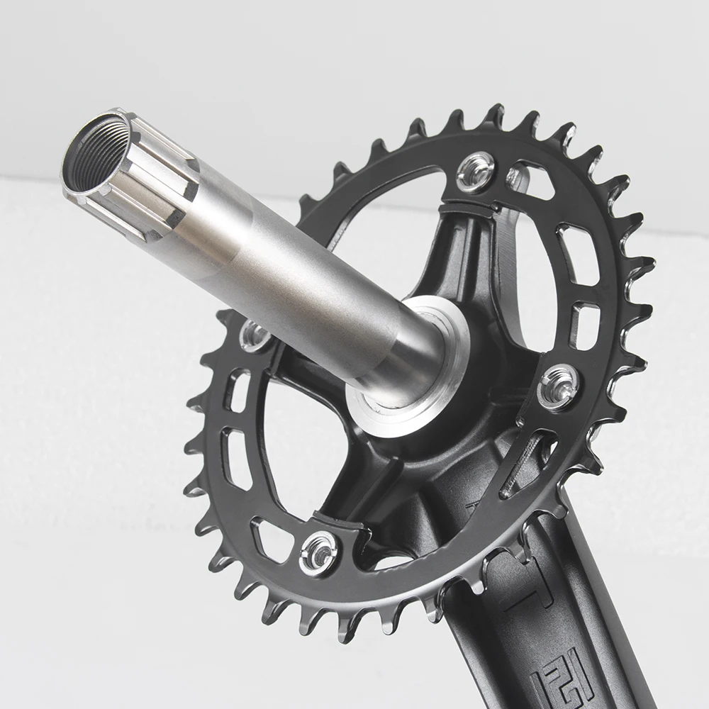 BOLANY VTT Pédalier En Alliage D'aluminium 140mm Manivelle Creuse