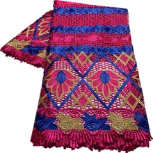 

5 Yards Guipure Cord Embroidery African Lace Fabric 2022 High Quality French Wedding Mesh Lace Fabrics For Sewing Clothes T-2002
