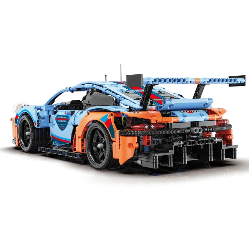 Assemble Toy 911RSR Technical Racing Sport Car 1680PCS 1:10 Model MOC Building Blocks City Mechanical Speed Vehicle Supercar Puzzle