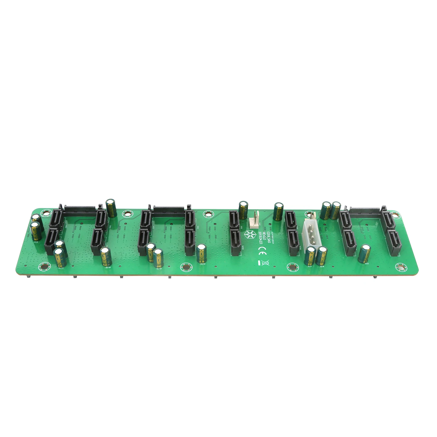 Server Backplane Circuit Board 8 SAS 7+7+15Pin HDD Adapter Motherboard Molex 4pin Power supply 3pin Fan Header PCIe