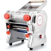 Hengwei 750W 110V Stainless Steel Commercial Electric Noodle Making Pasta Maker Dough Roller Noodle Cutting Machine 2