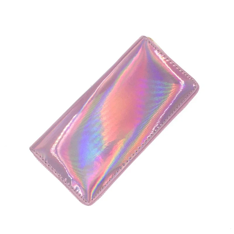 Fashion Colorful Laser Women Wallets Long Zipper Purses Ladies Money Phone Card Holder Holographic Female Clutch 2024 4