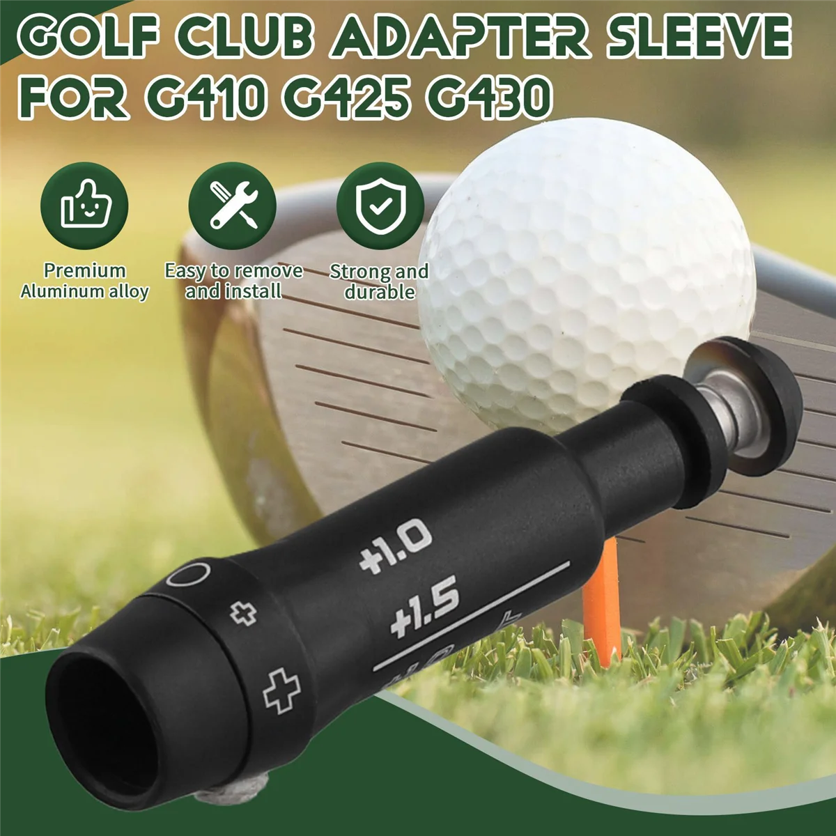 BAAU 3X Golf Adapter Sleeve Replacement for G410 G425 G430 Driver and Fairway Woodz(0.335)