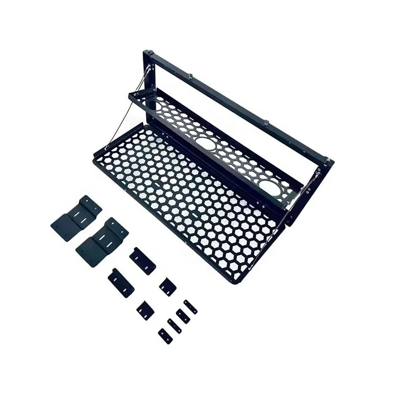 

Multifunction 2-Tier Tailgate Table Rear Foldable Storage Rack Luggage Holder Shelf Car Trunk Metal Folding Table for tank 300