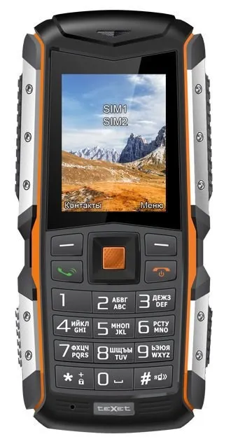 Cell phone teXet tm-513r black Orange (certificate of dustproof/moisture protection IP67) | Мобильные телефоны и